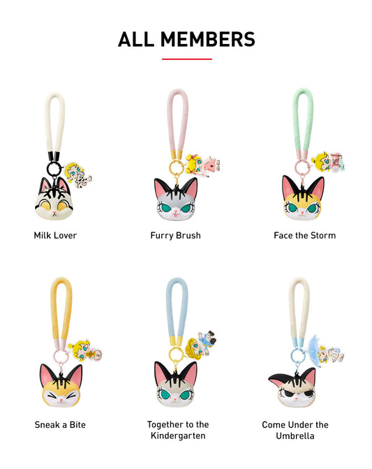 Baby Molly and Baby Tabby pendant