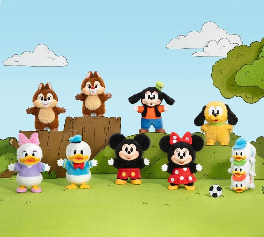 Mickey Family Cute Together Keychain Series Figures